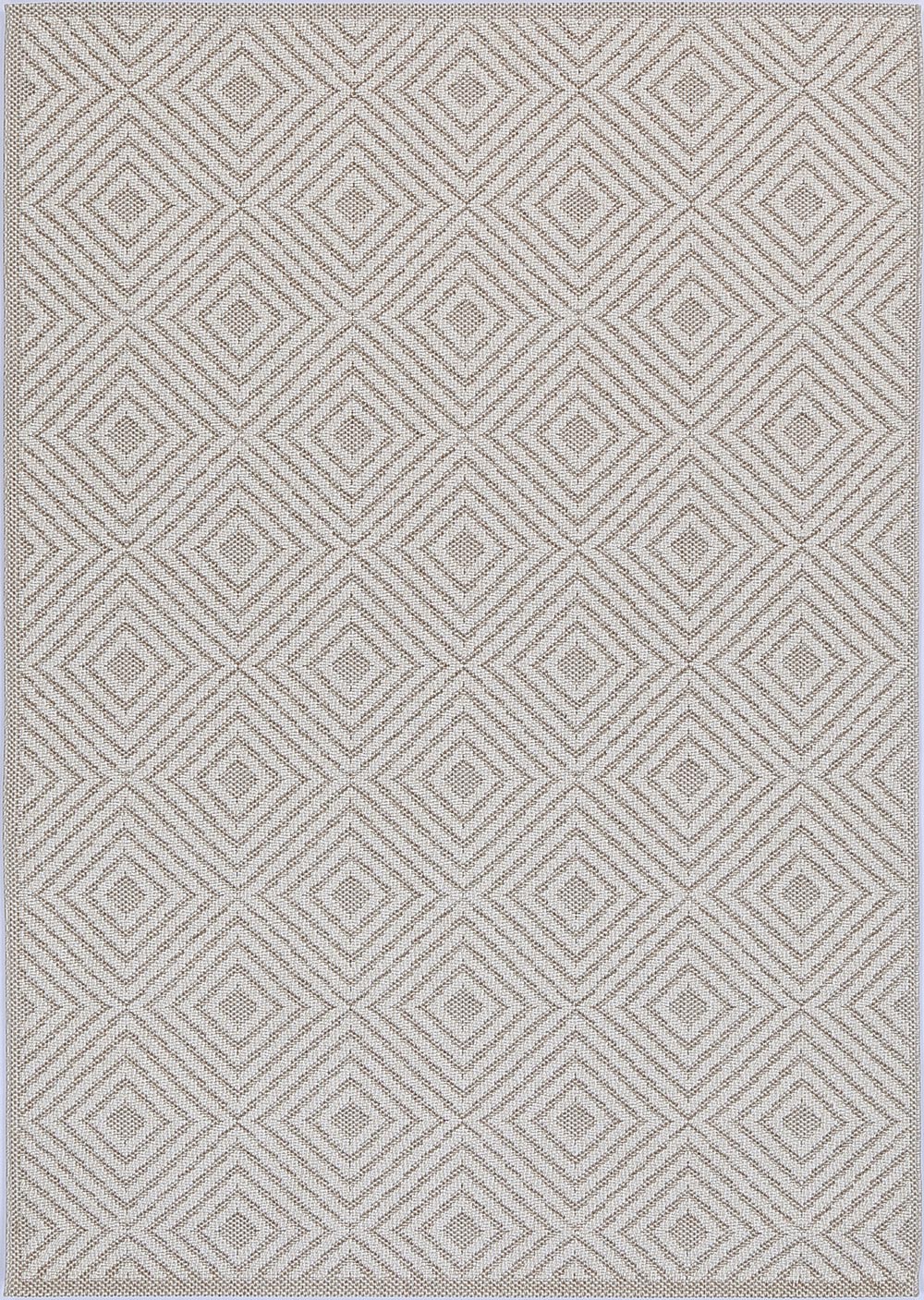Vanuatu | Wickham Geometric Flatweave Rug - Beige