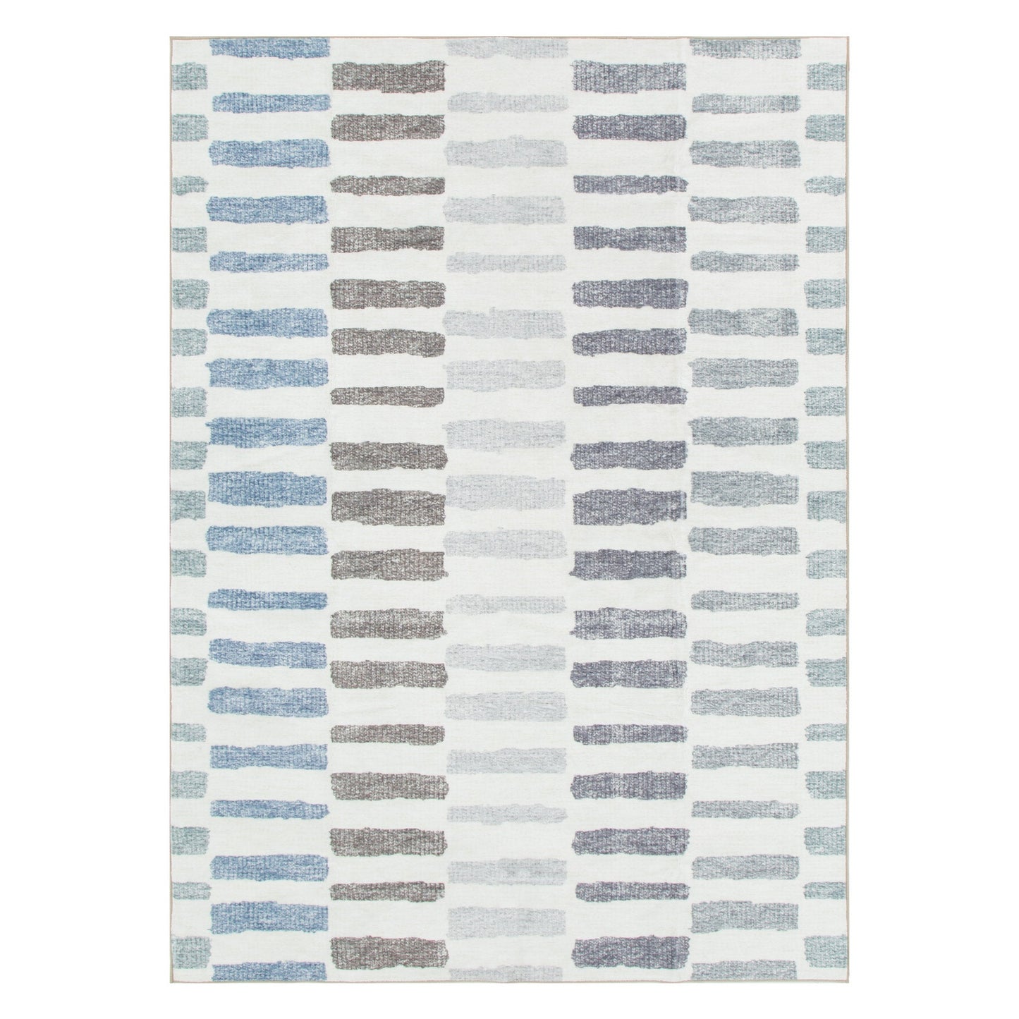 Maxwell | Modern Stripes Machine Washable Rug -