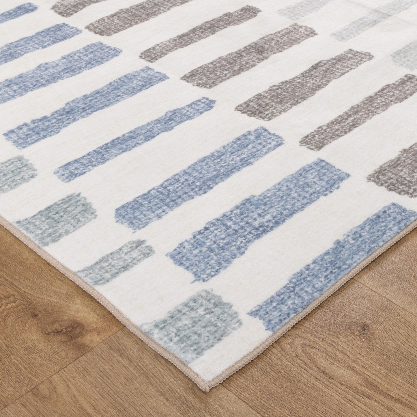 Maxwell | Modern Stripes Machine Washable Rug -