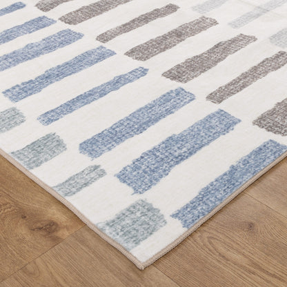 Maxwell | Modern Stripes Machine Washable Rug -