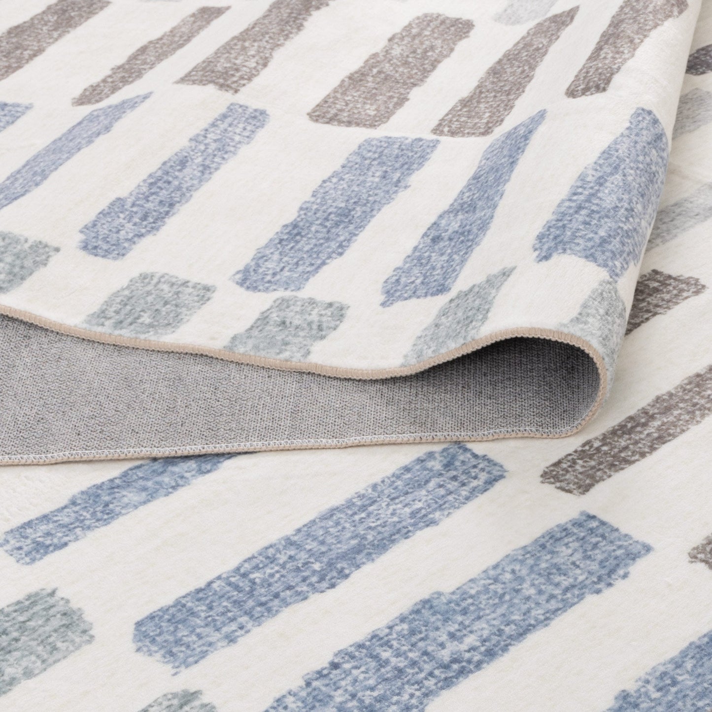 Maxwell | Modern Stripes Machine Washable Rug -