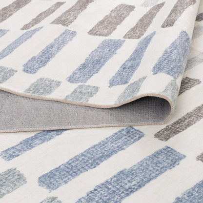 Maxwell | Modern Stripes Machine Washable Rug -