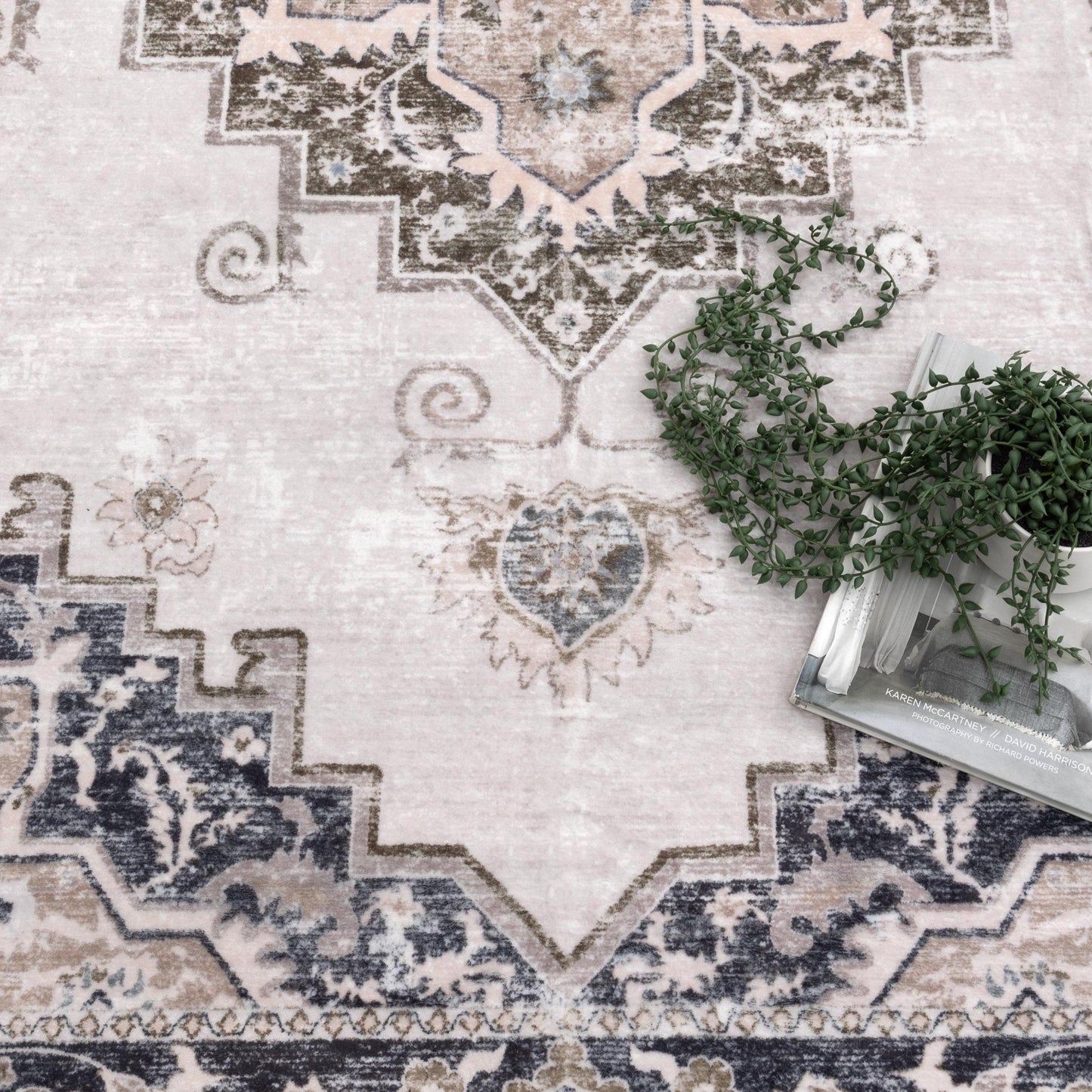 Maxwell | Transitional Machine Washable Rug - Beige