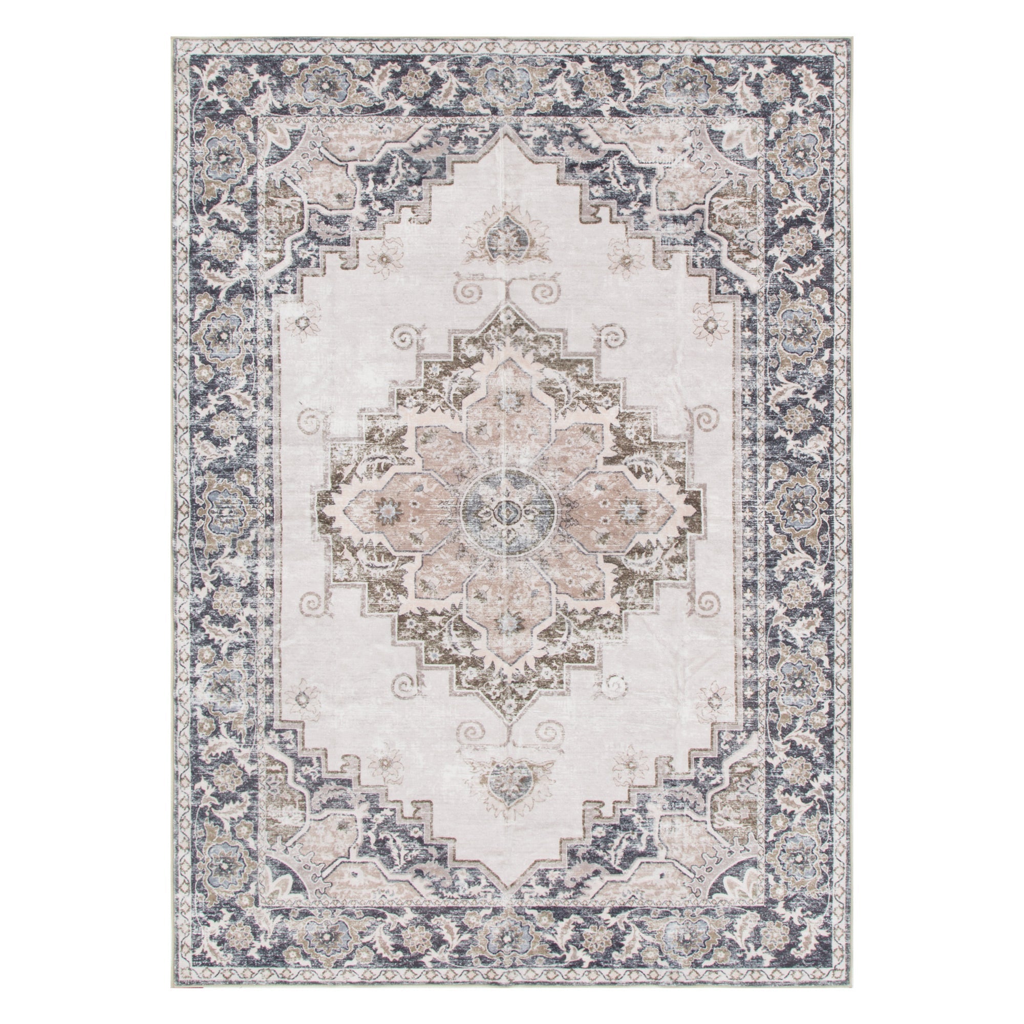 Matwell Rug Maxwell | Transitional Machine Washable Rug - Beige – Mirra Interiors