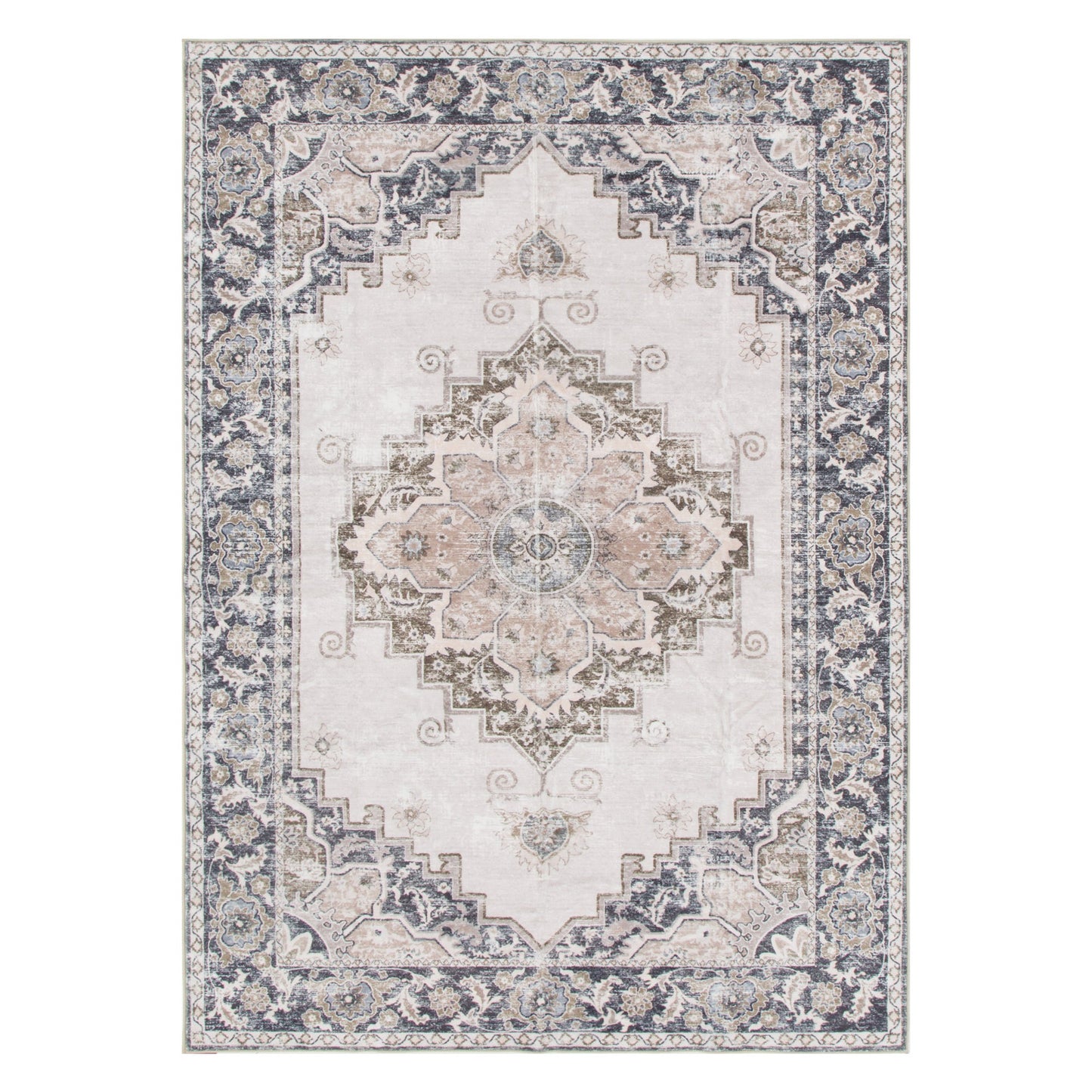 Maxwell | Transitional Machine Washable Rug - Beige