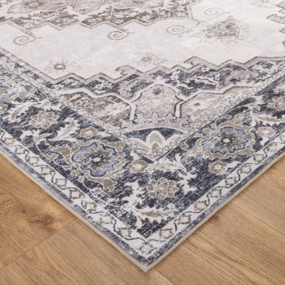 Maxwell | Transitional Machine Washable Rug - Beige