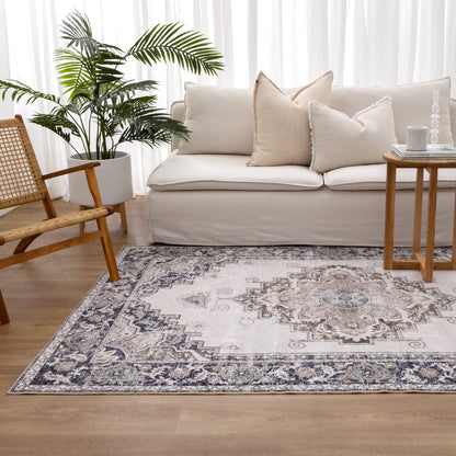 Maxwell | Transitional Machine Washable Rug - Beige