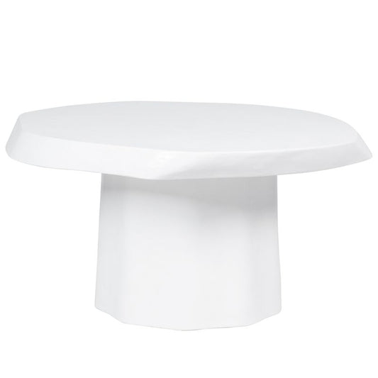 White cylindrical object on a white background