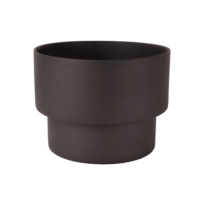 Podium | Handmade Ceramic Pot Black (Large) - Mirra Interiors