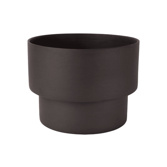 Podium | Handmade Ceramic Pot Black (Large) - Mirra Interiors