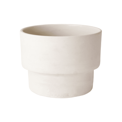 Podium | Handmade Ceramic Pot White (Large) - Mirra Interiors