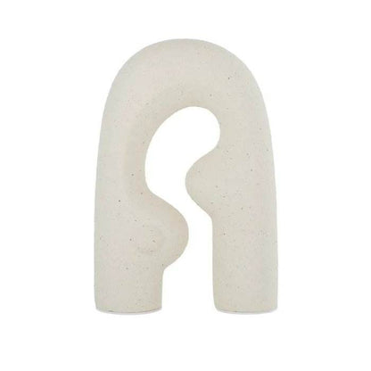 Adlan | Ceramic Abstract Sculpture Ivory - Mirra Interiors