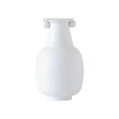 Alane | Metal Deco Vase White - Mirra Interiors