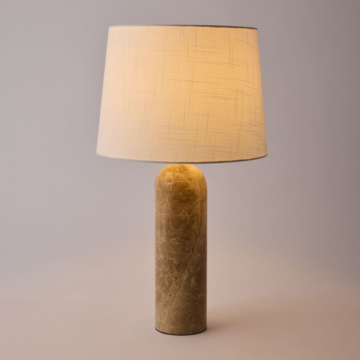 Amara table lamp illuminated