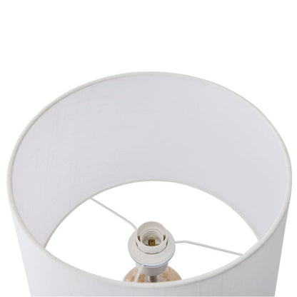 Amara white shade and E27 fitting detail