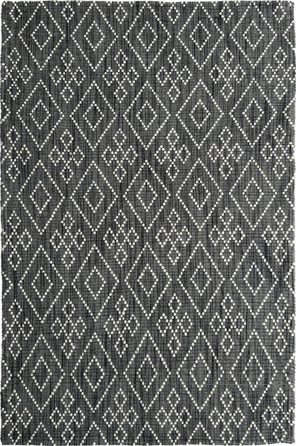 Amina | Marrakesh Wool Rug Dark Grey - Mirra Interiors