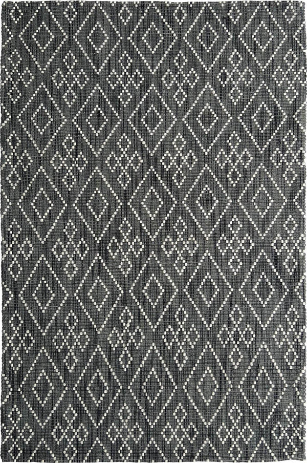 Amina | Marrakesh Wool Rug Dark Grey | Mirra Interiors