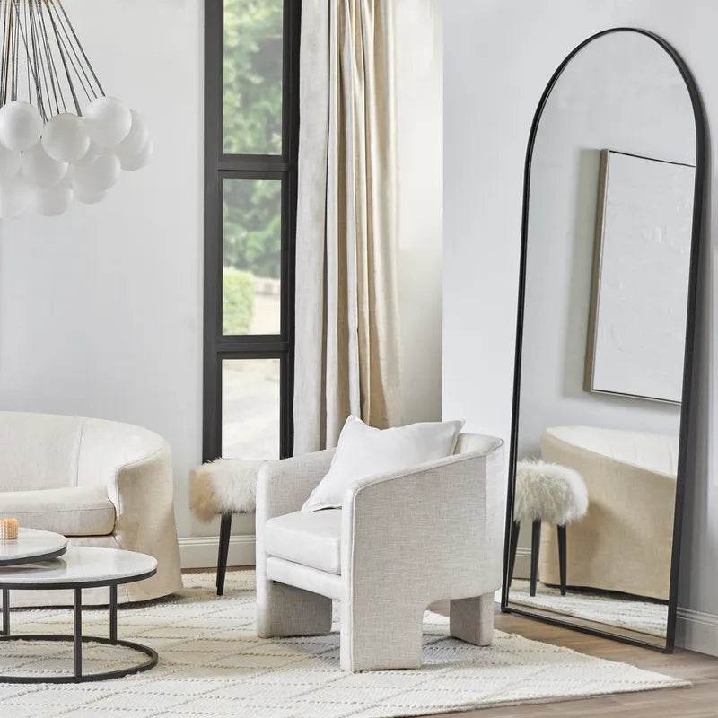 Arlo | Arch Floor Mirror - Black - Mirra Interiors