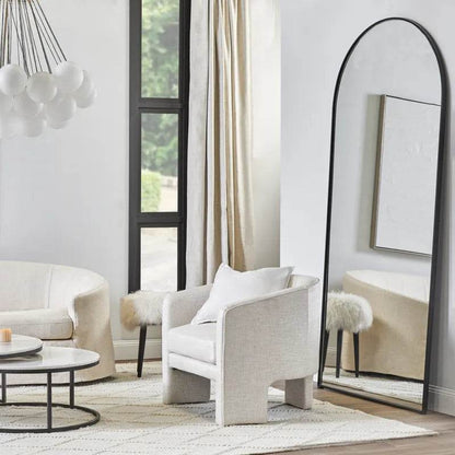 Arlo | Arch Floor Mirror - Black - Mirra Interiors