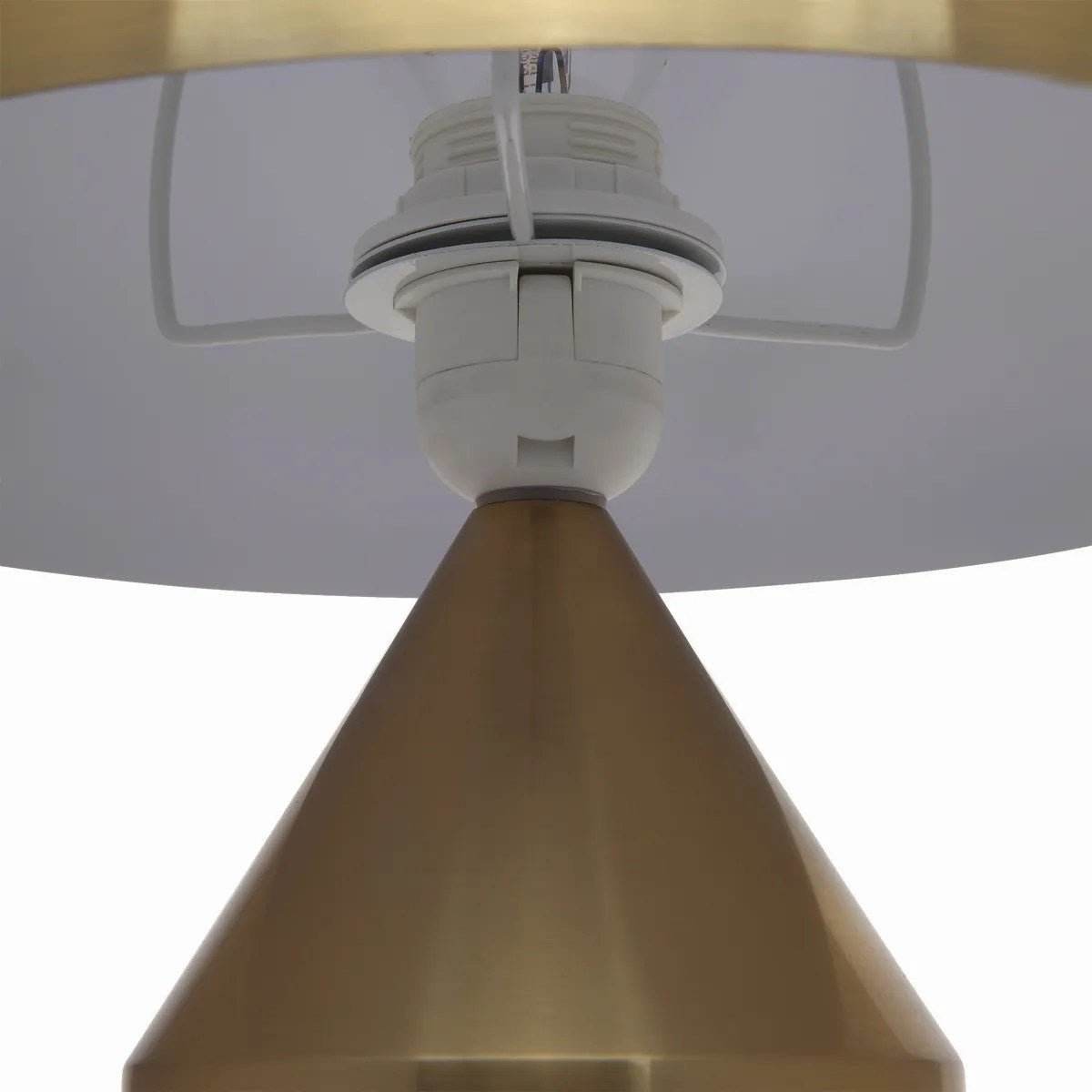 Ari Metal Dome Table Lamp in Brass Connection | Mirra Interiors 