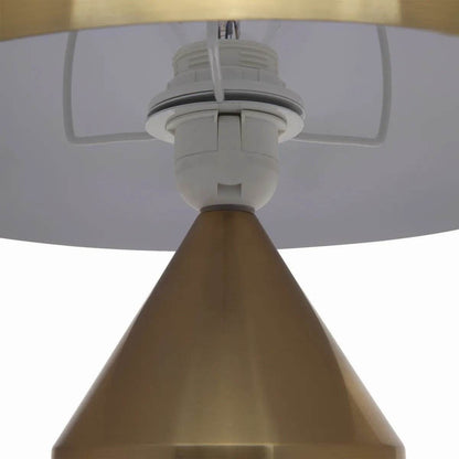 Ari Metal Dome Table Lamp in Brass Connection | Mirra Interiors 