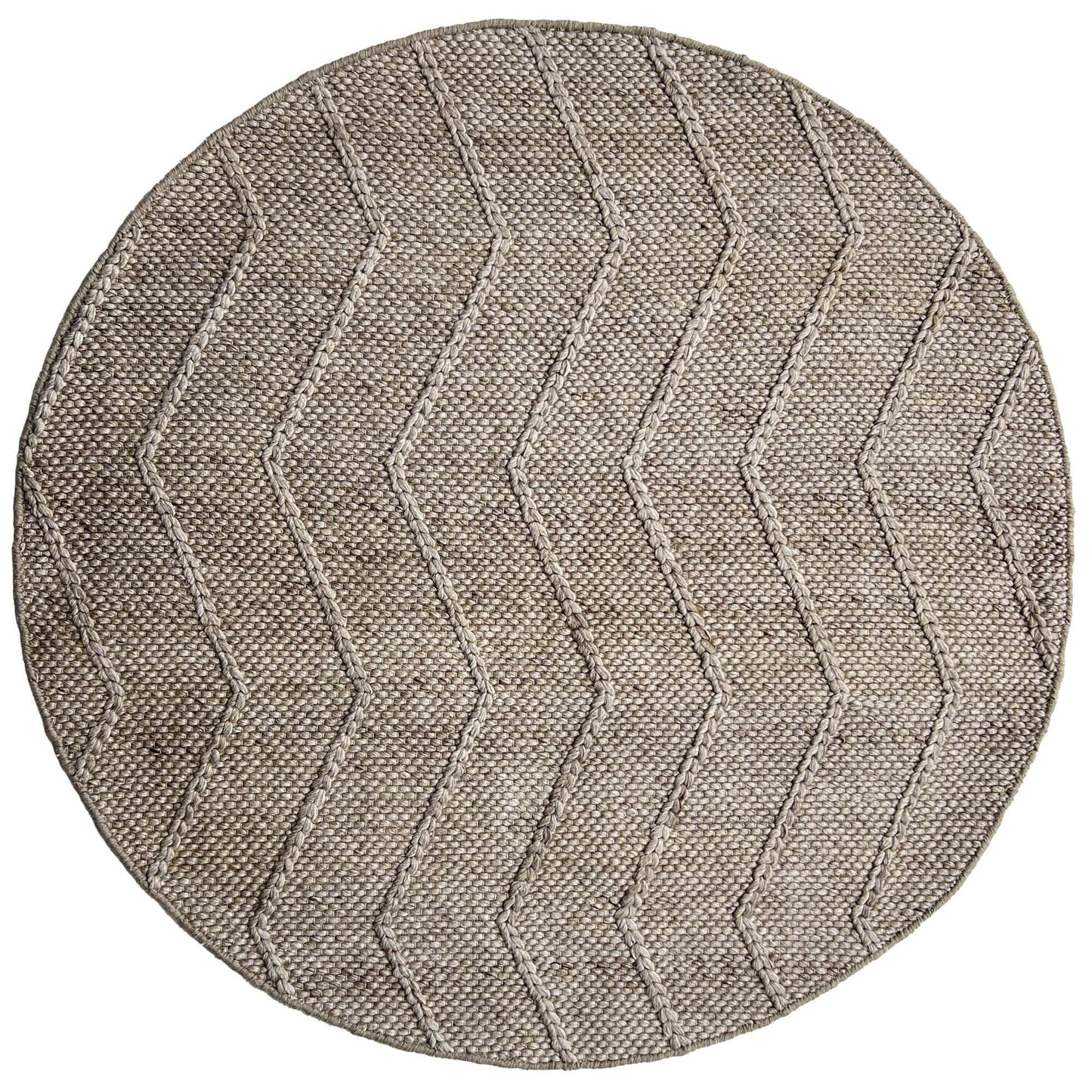 Athena | Chevron Wool Rug Beige - Mirra Interiors