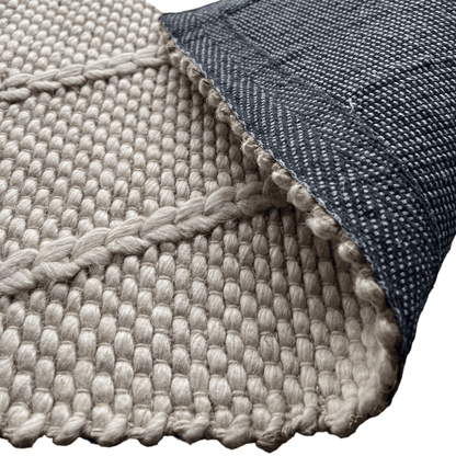 Athena | Chevron Wool Rug Cream - Mirra Interiors