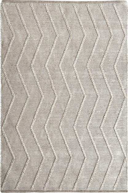 Athena | Chevron Wool Rug Cream - Mirra Interiors