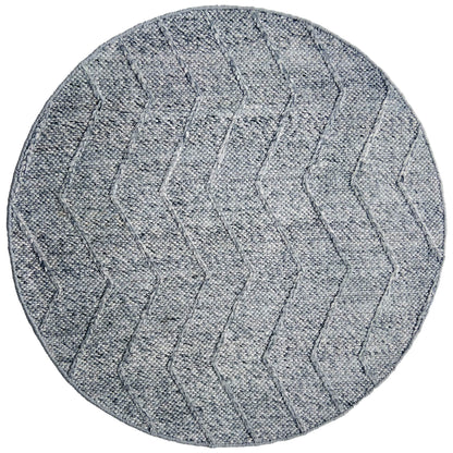 Athena | Chevron Wool Rug Spotted Grey - Mirra Interiors