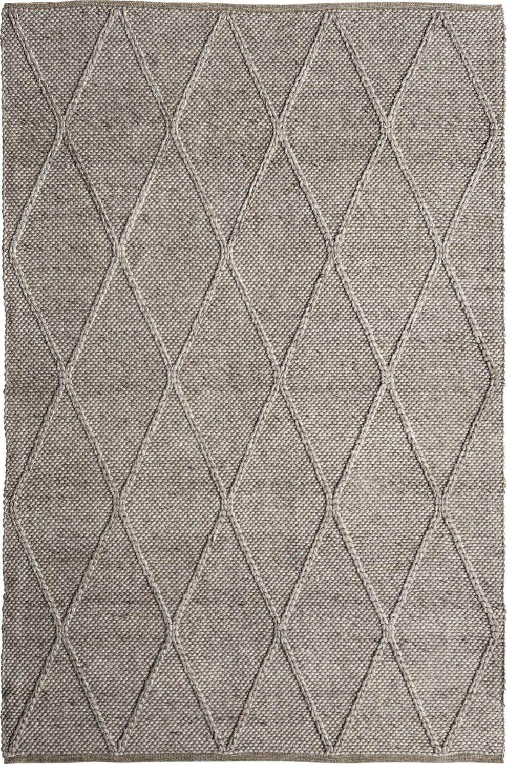 Athena | Diamond Wool Rug Beige | Mirra Interiors