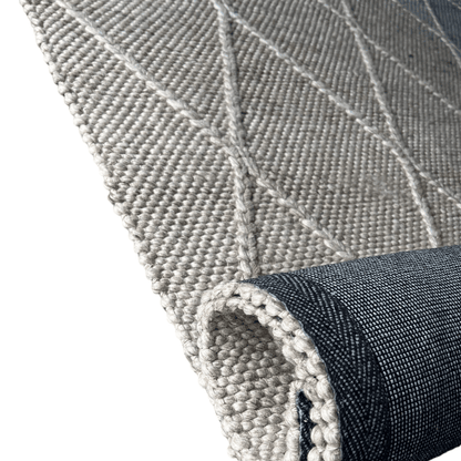 Athena | Diamond Wool Rug Beige - Mirra Interiors