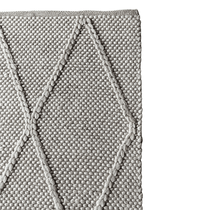 Athena | Diamond Wool Rug Cream - Mirra Interiors