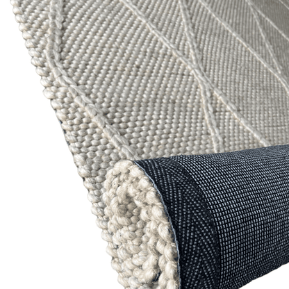 Athena | Diamond Wool Rug Cream - Mirra Interiors