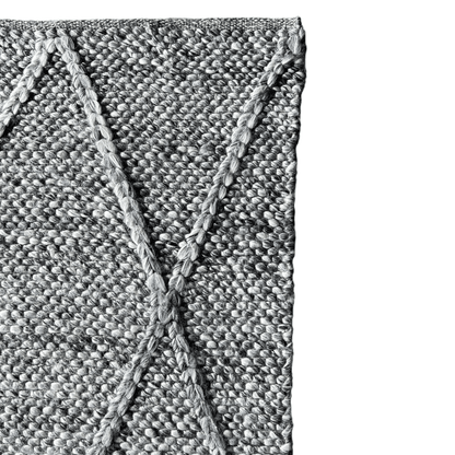 Athena | Diamond Wool Rug Dark Grey - Mirra Interiors