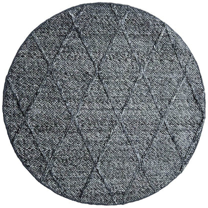 Athena | Diamond Wool Rug Dark Grey - Mirra Interiors