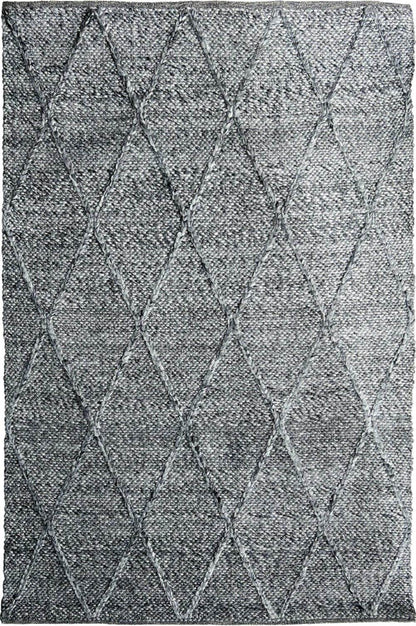 Athena | Diamond Wool Rug Dark Grey - Mirra Interiors