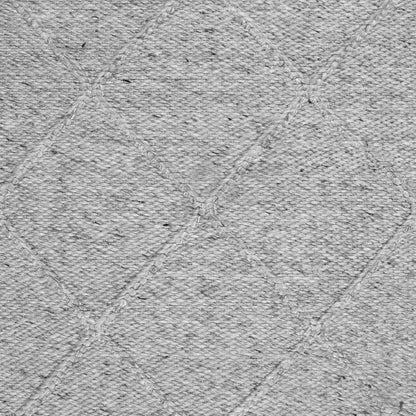 Athena | Diamond Wool Rug Light Grey - Mirra Interiors