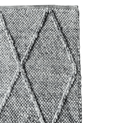 Athena | Diamond Wool Rug Spotted Grey - Mirra Interiors