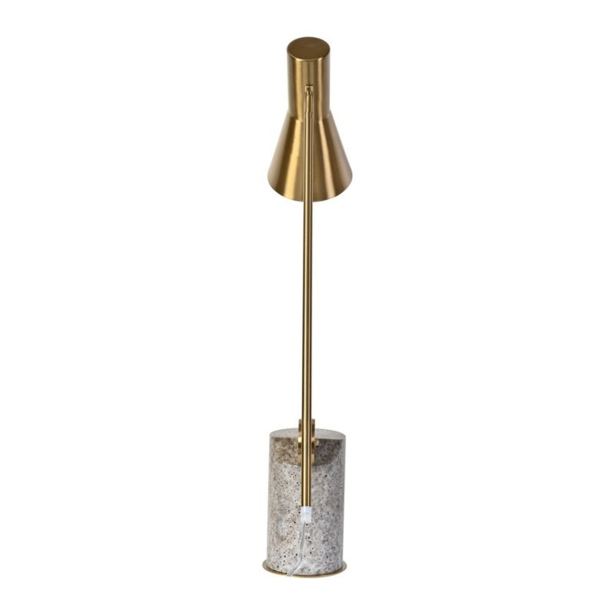 Auden task lamp rear view and natural stone base