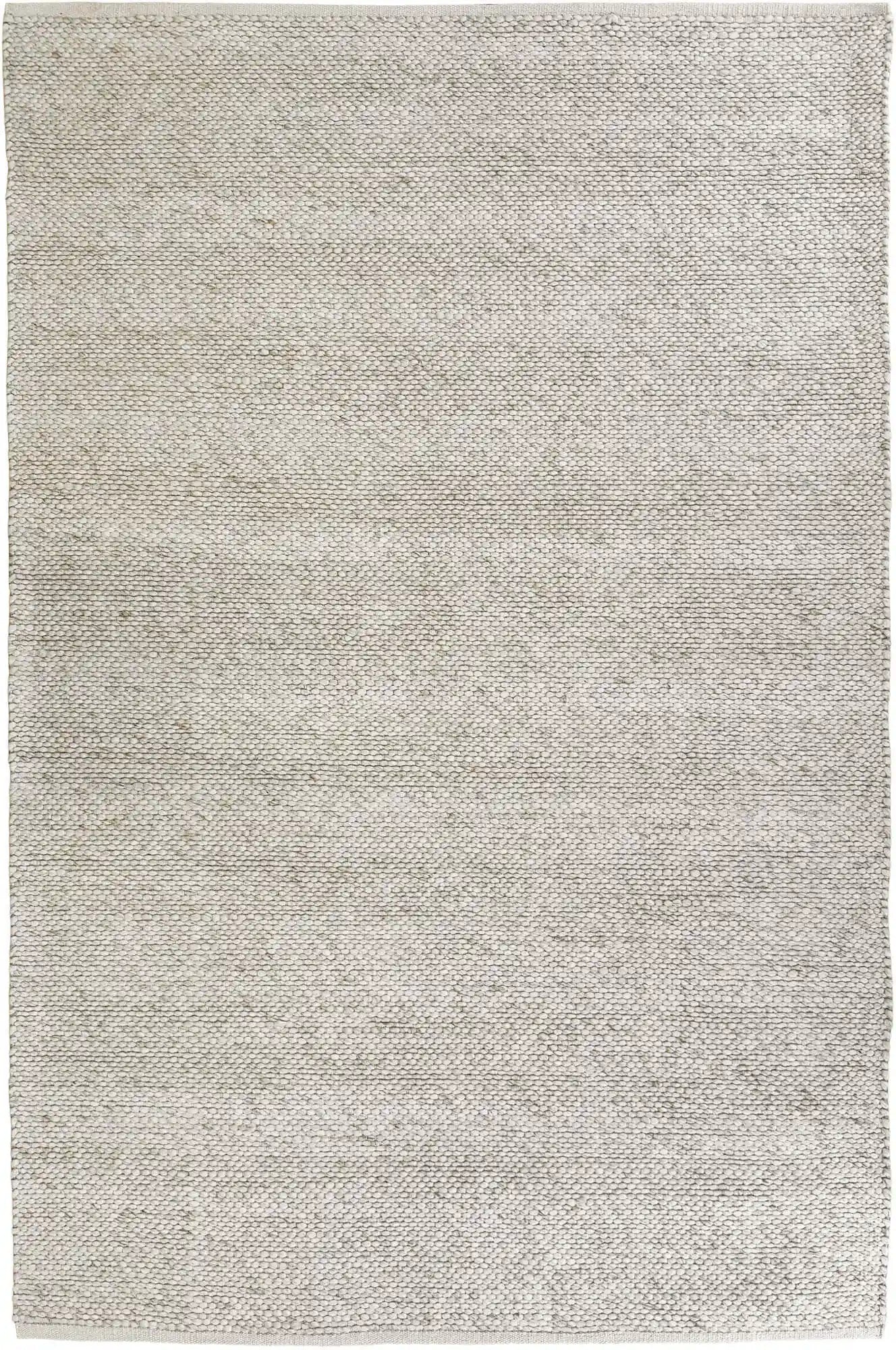 Ellis | Minimal Wool Weave Rug - Beige