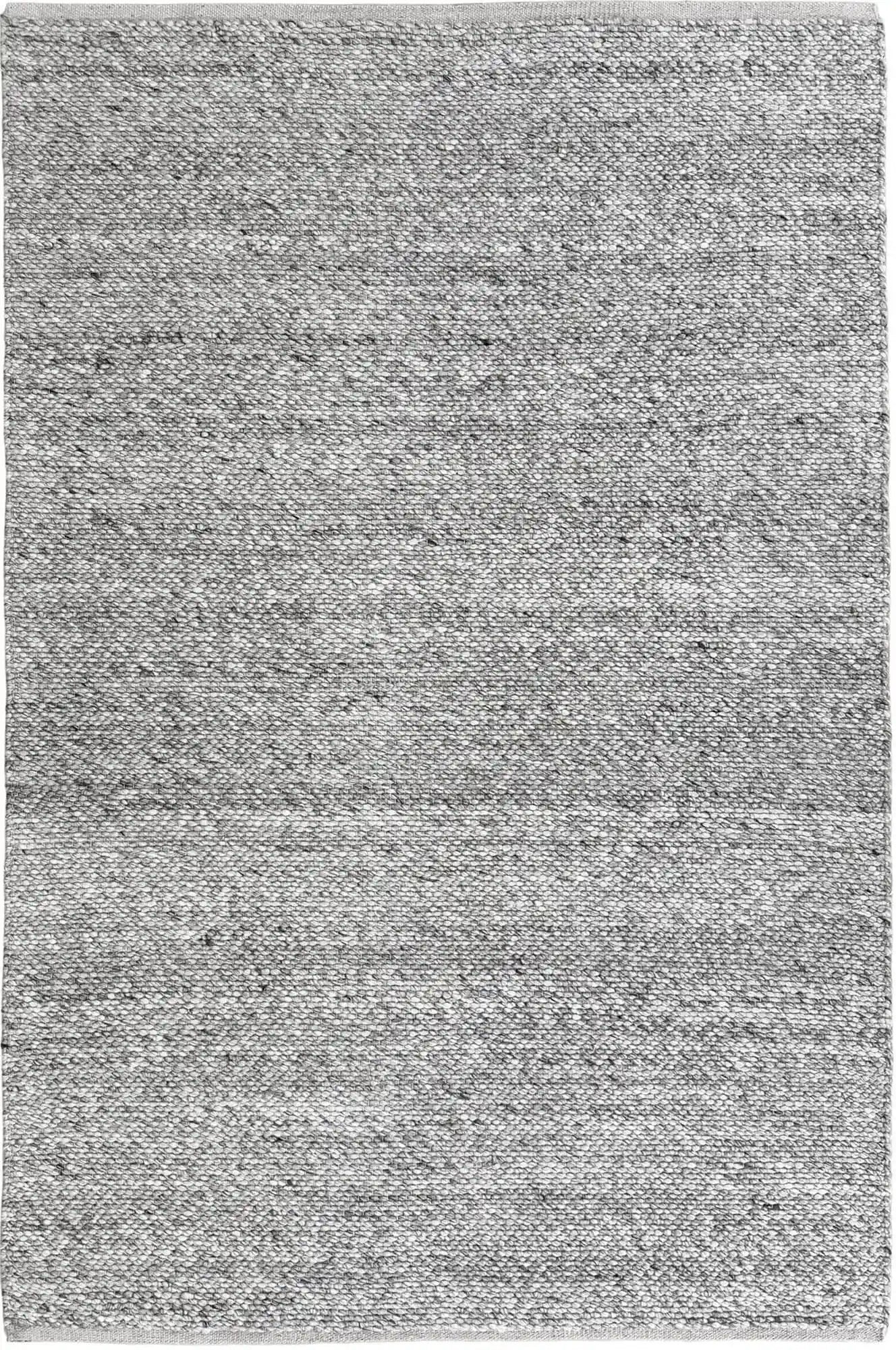 Eliis | Minimal Wool Weave Rug - Grey