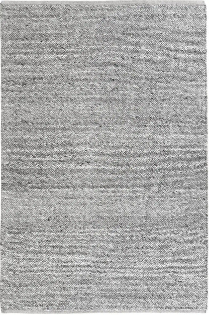 Eliis | Minimal Wool Weave Rug - Grey