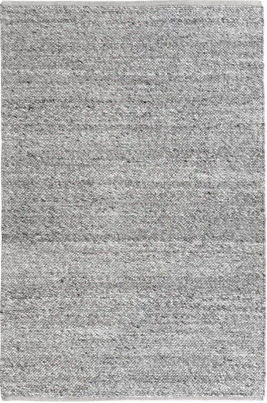 Eliis | Minimal Wool Weave Rug - Grey