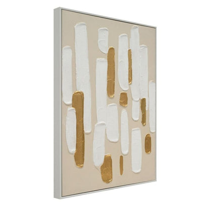 Aureus I white framed canvas angled view