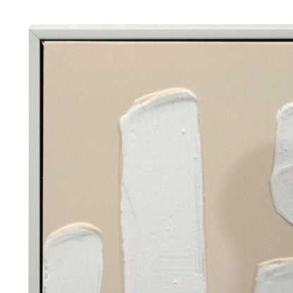 Aureus I white impasto and frame detail