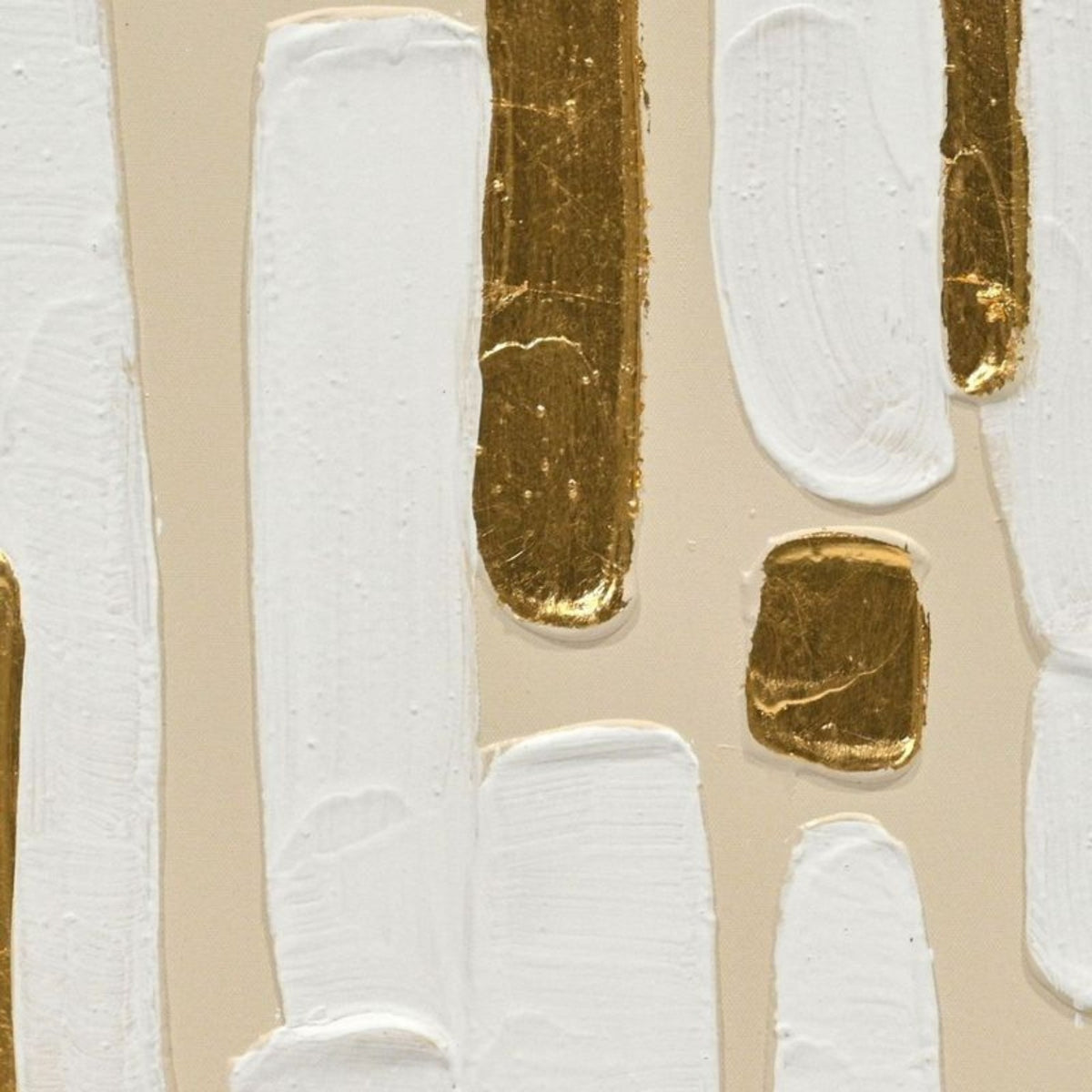 Aureus I gold leaf and textured brushwork detail