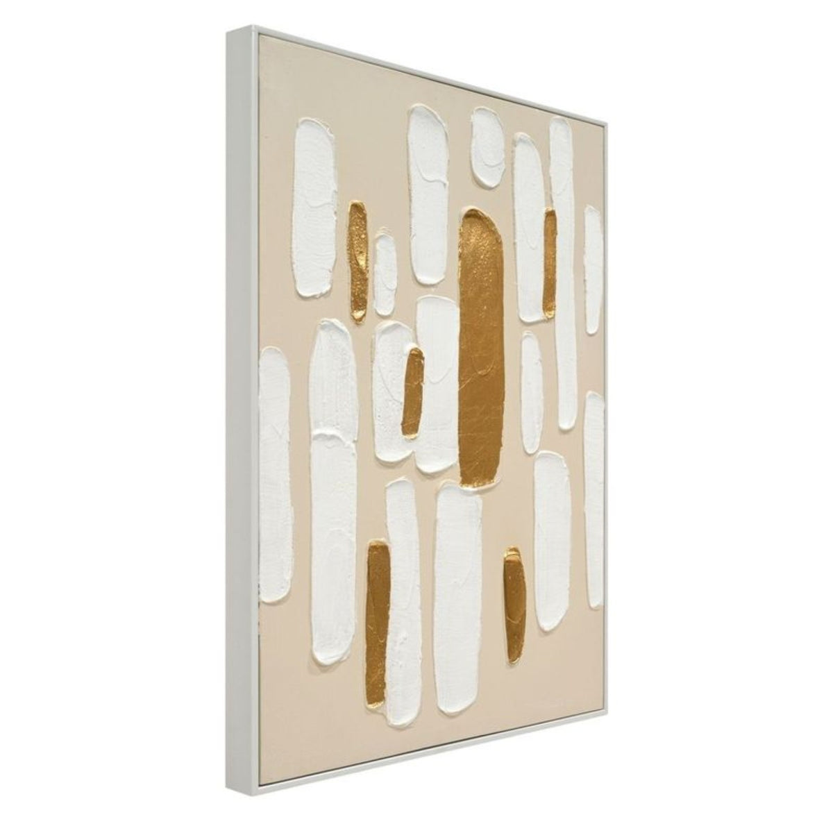 Aureus II white framed canvas angled view
