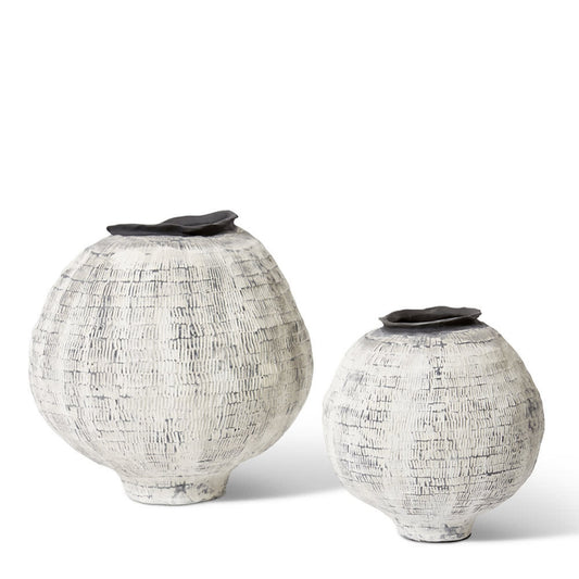 Bastian Porcelain Vessel shown in small and large sizes