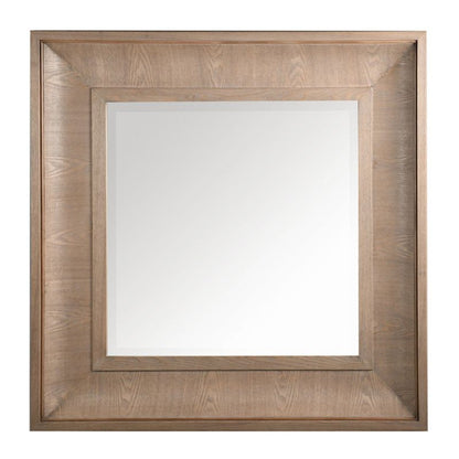 Bateman natural ashwood wall mirror front view