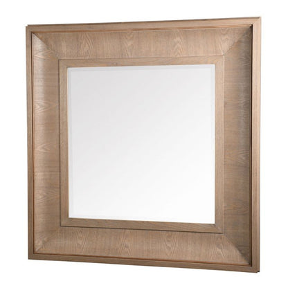 Bateman natural wall mirror angled view